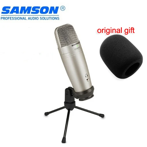 Оригинальный Samson C01U Pro (+ Самсон подарок ветрового стекла) USB конденсаторный