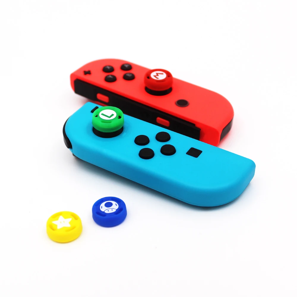 1 шт тема игры силиконовые аналоговые ручки для большого пальца колпачок s