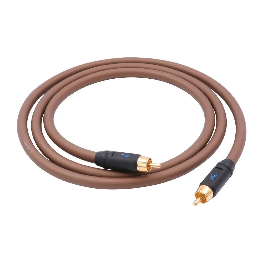 Кабель RCA MPS 5N 99.9997% OFC с позолоченным штекером 24 К Hi Fi аудио домашний кинотеатр ТВ CD