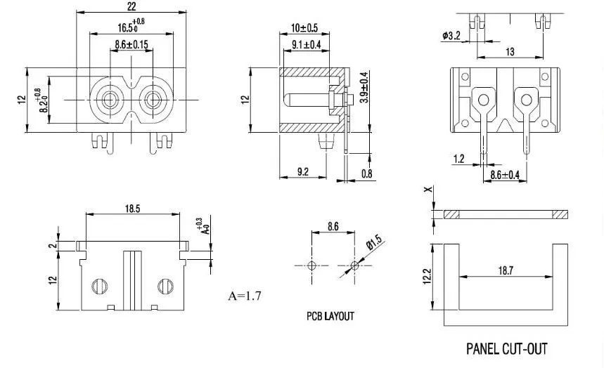 10 шт. разъём питания IEC320 C8 250 в А | Электроника