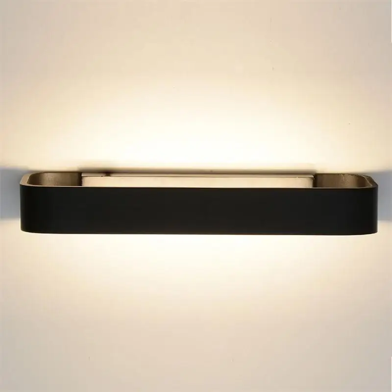 

Aluminum Gray Golden Wall Lamp Mirror Bedroom Bathroom Lights Wall Sconce Indoor Lighting Foyer Corridor Hotel LED Wall Lights