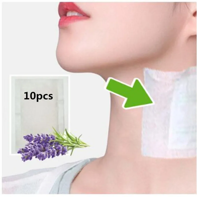 Травяные лимфатические пластыри против отеков для шеи уход за кожей Шеи Детокс