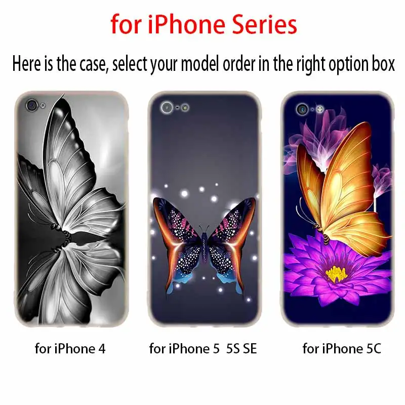 Силиконовый мягкий чехол с синей бабочкой для iPhone 12 11 Pro X XS Max XR 8 7 6 Plus 5s SE 2020 S 1 Etui |