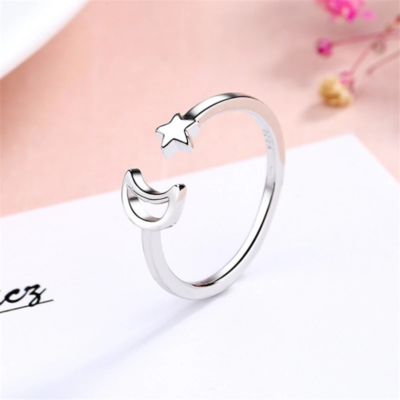 Оптовая продажа простое модное регулируемое кольцо из стерлингового серебра 925