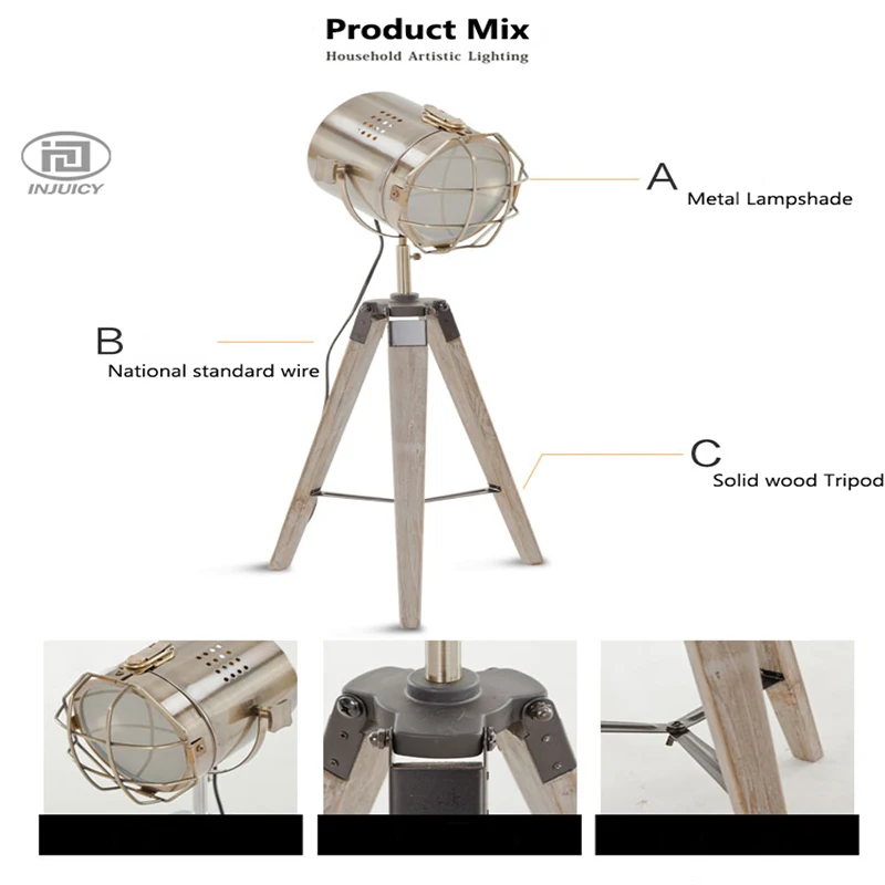 Европейский стиль ретро реальная деревянная планшесветильник для кабинета