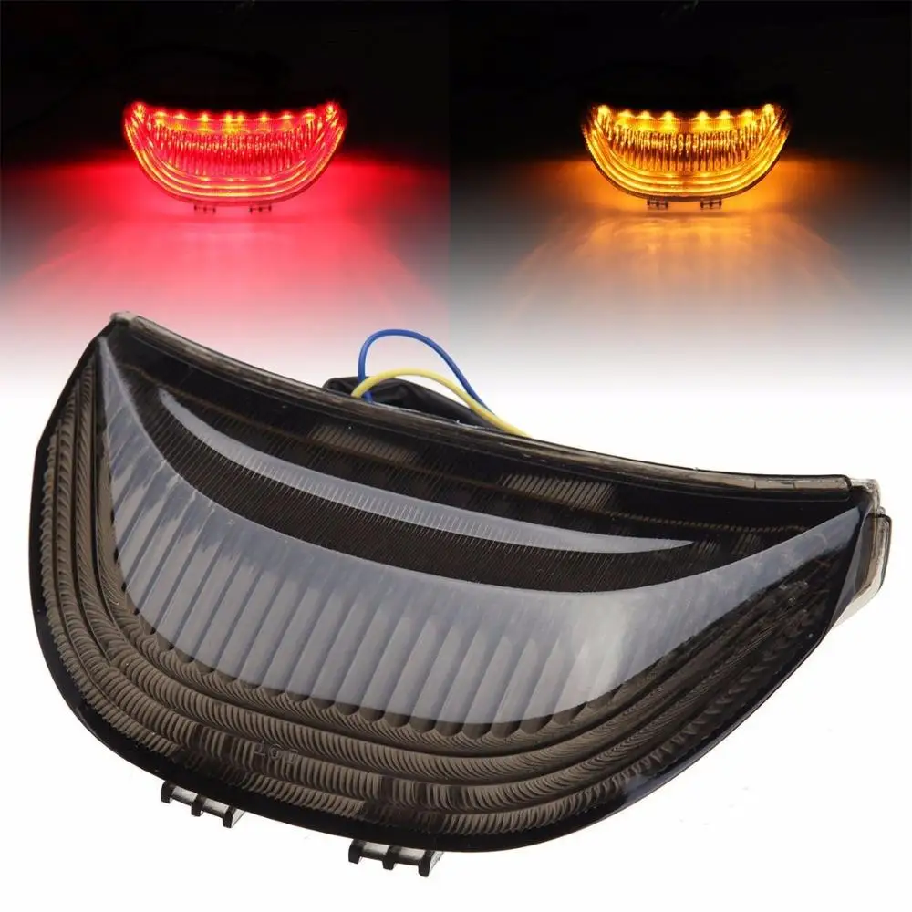 

Для Honda CBR600RR 2003-2006 CBR1000RR 2004-2007 мотоцикл Встроенный задний фонарь лампа LED поворотники свет стоп-сигнал подходит