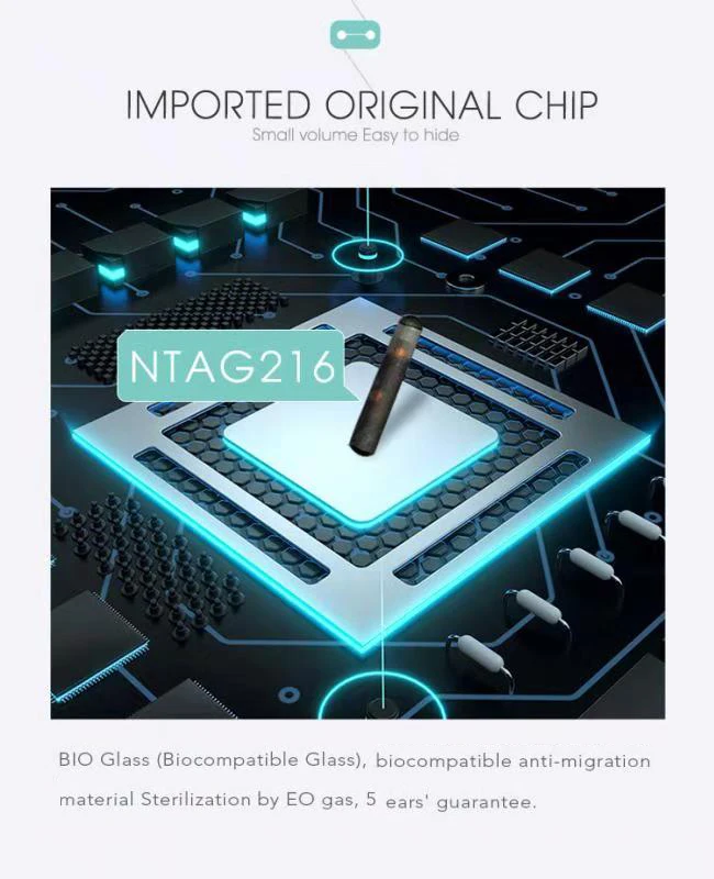 2 шт 2,12*12 мм 13,56 МГц Шприц Для микрочипов животных, имплантируемый NFC Pet id rfid транспондер NFC стеклянная бирка шприц