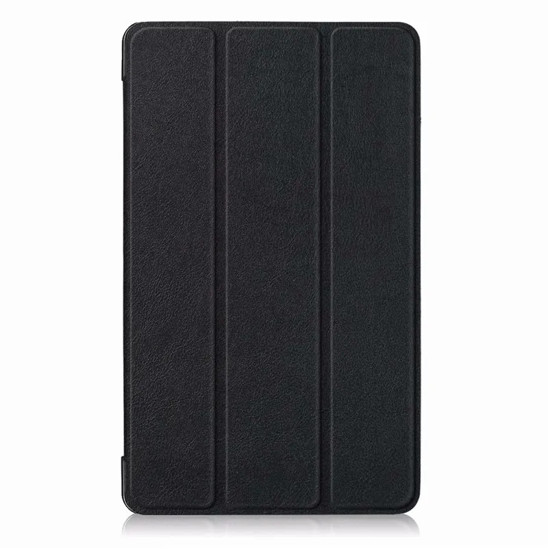 black-ka si te Ультра тонкий PU кожаный чехол для lenovo TAB E8 Tablet TB-8304 Тонкий Магнитный чехол для выпущенный окно планшета E8 TB-8304F - Цвет: black-ka si te