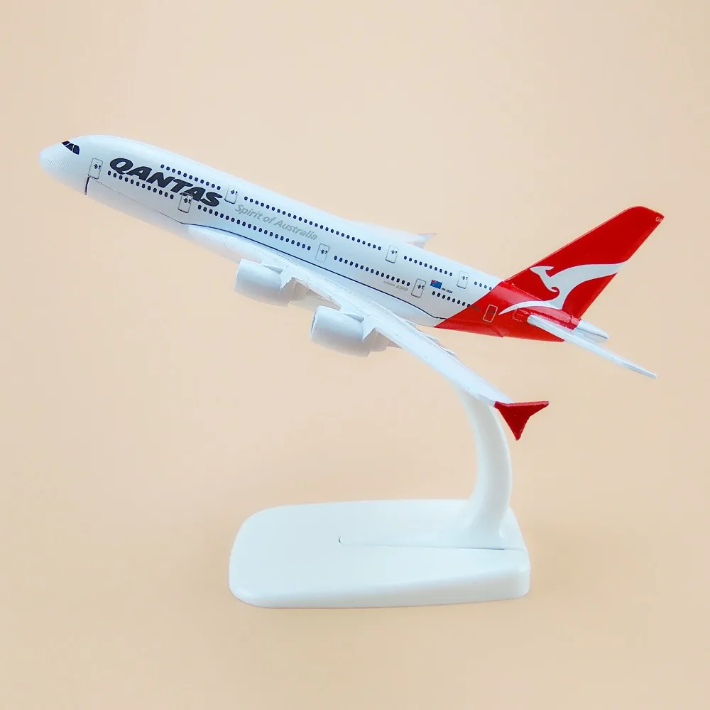 16 см Австралийский самолет Qantas A380 Airlines модель самолета Airbus 380 Airways w Стенд