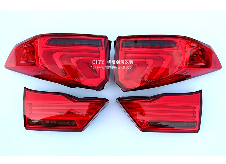 Kowell Автомобиль Стайлинг для Honda город задние фонари LED фонарь honda город задние лампы ДРЛ+ тормоз+ Парк+ Сигнальные огни LED