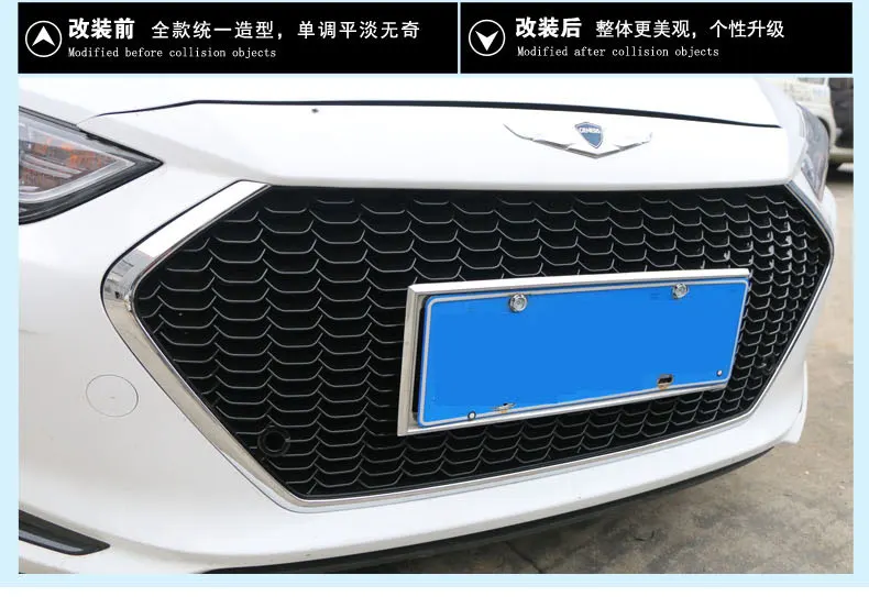 ABS сотовый передний бампер Передняя сетка гоночная решетка подходит для hyundai Elantra в