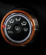 Gold Автомобильный Стайлинг для Mitsubishi ASX от 2011 до 2013, переключатель кондиционера, Ручка переменного тока, контроль тепла, декоративная рамка, обрезное кольцо, 3 шт. в комплекте - Название цвета: Gold