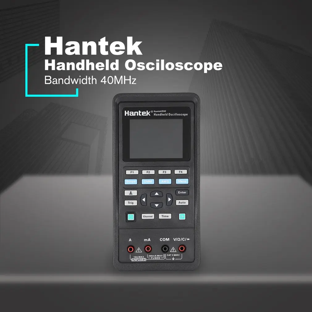 Hantek 2D42 цифровой мультиметры Ручной осциллограф 3 в 1 интеллектуальный