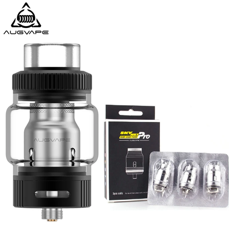 Атомайзер Augvape Skynet Pro Sub ohm с 3 катушками 0. 15 Ом/0.2ом 7 1 мл тройной Регулируемый