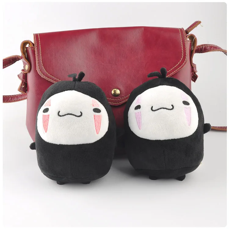 12 см аниме Тоторо Унесенные спиралью Kawaii Мягкие без лица мужские сумки кулон плюшевый брелок мультфильм Карманный портмоне для монет подарок
