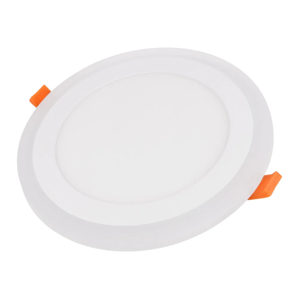 24W Dimmable ультра яркий двойной Цвет светодиодный поверхности круглый потолочный