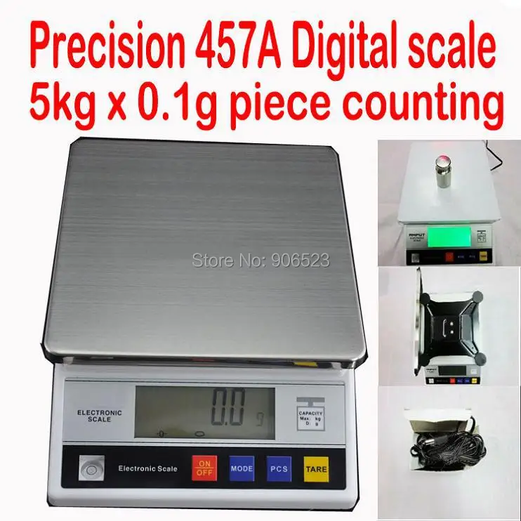 free shipping 5kg x 0.1g Electronic Table Top Scale Balance with Counting Function Industrial Weighing Laboratory | Инструменты