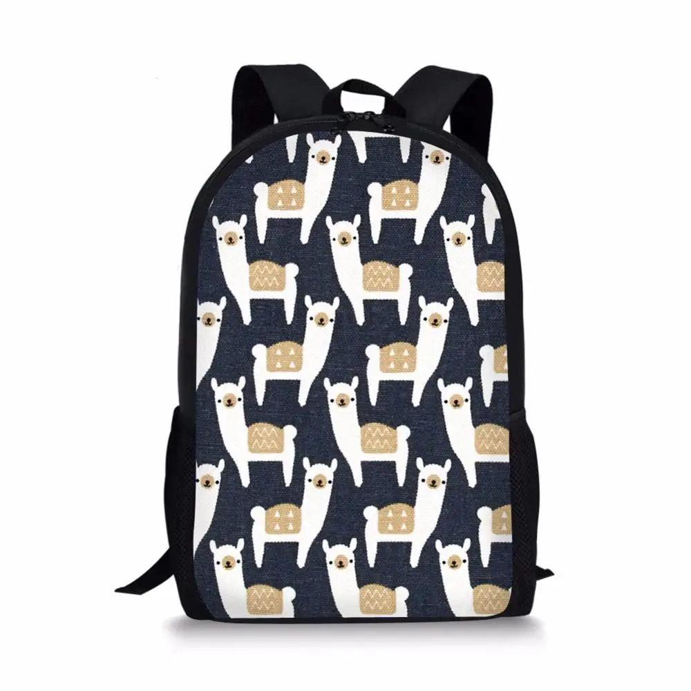 P4659C FORUDESIGNS/милые животные Альпака печати школьные сумки для детей в возрасте от 3 шт./компл. школьные сумки для детей сумки на плечо для девочек Mochila Escolar - Цвет: P4659C