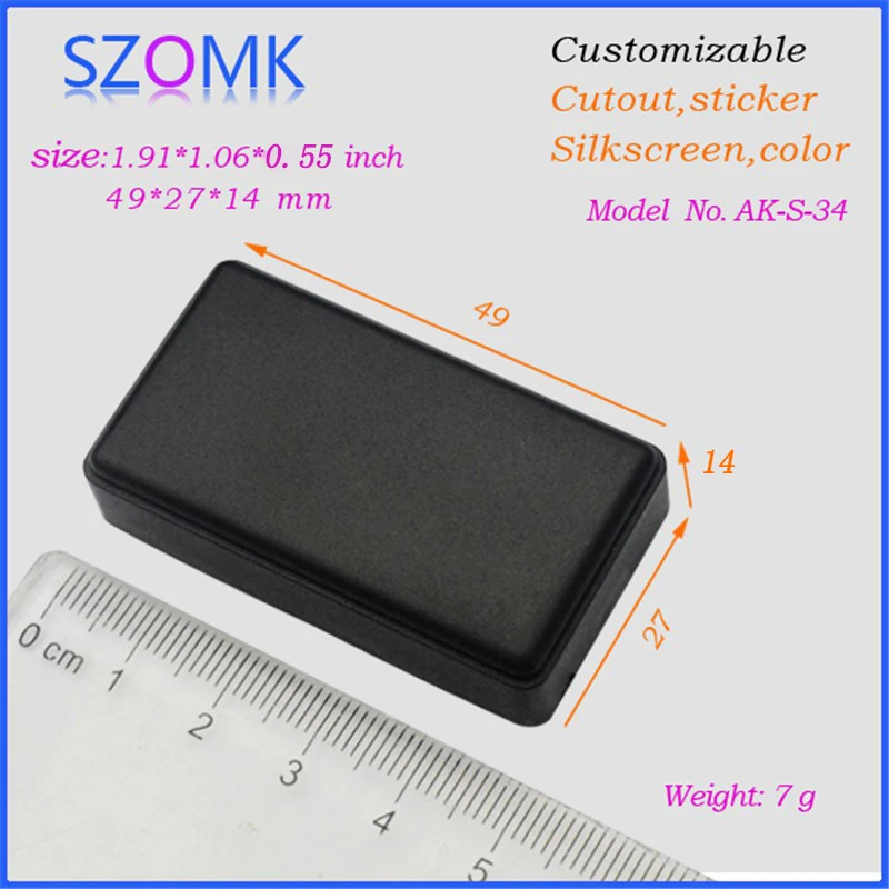 Распределительная коробка пластиковые корпуса электронный корпус (2 шт.) 49*27*14 мм