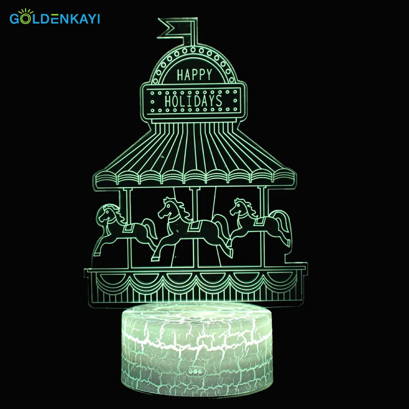 3D Светодиодная Ночная лампа Оригинальное ночное освещение атмосферная