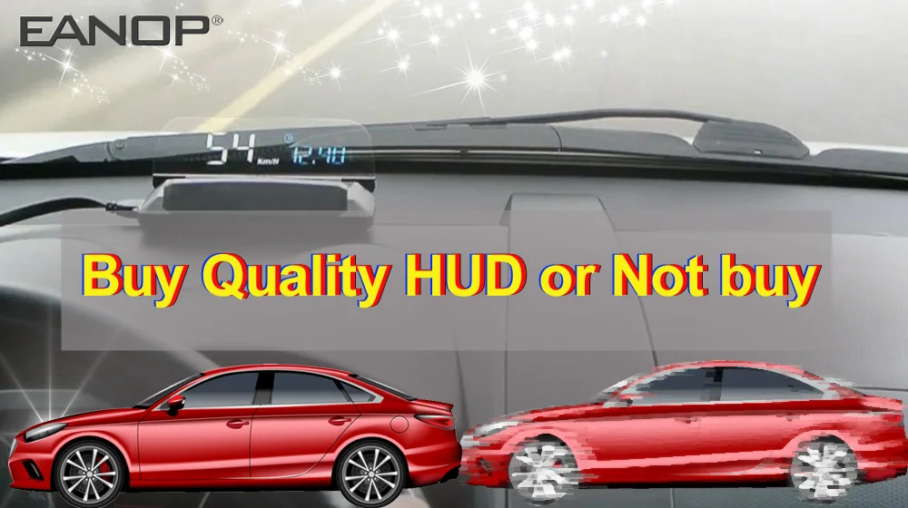 EANOP HUD зеркало дисплей OBD2 метр автомобиля Eletronics компьютер Спидометр с KMH КПМ мониторинг расхода масла