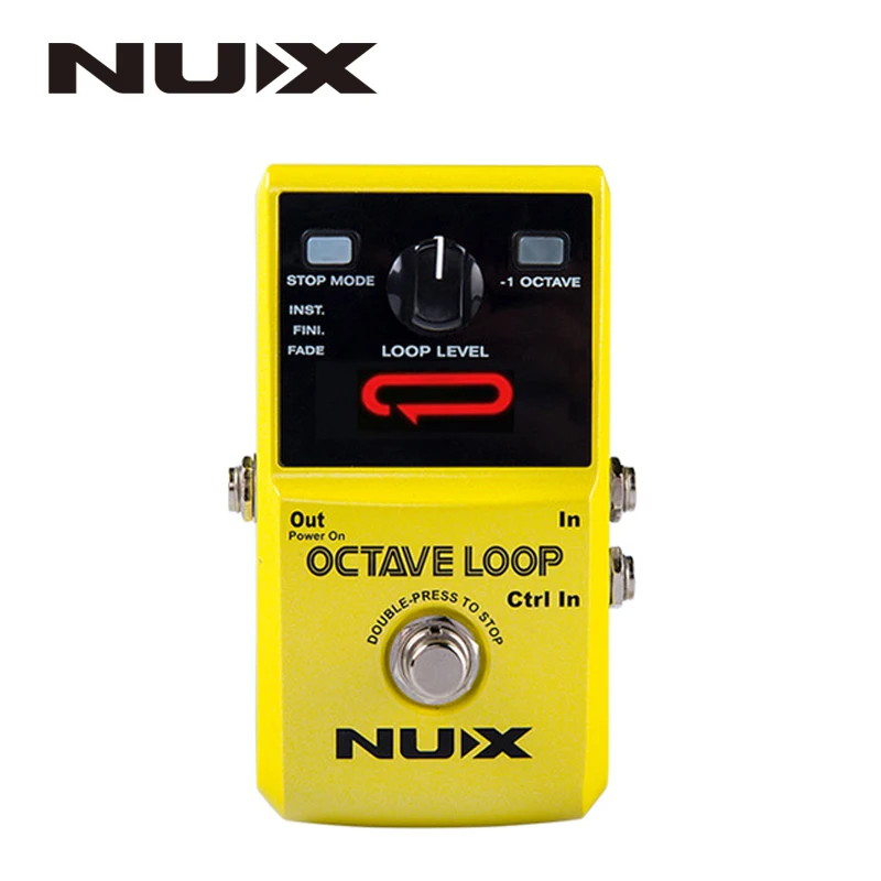 NUX Octave Loop педаль петлителя с 1 Effect Infinite Layer басовыми линиями True Bypass Эффект педали
