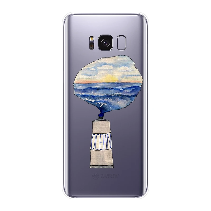 Чехол накладка для Samsung Galaxy Note 9 8 5 4 мягкий силиконовый чехол S5 S6 S7 Edge S8 S9