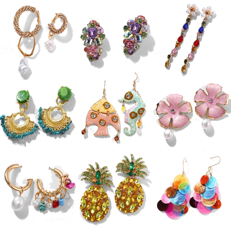 IF YOU 2019 новые модные жемчужные стеклянные хрустальные серьги ZA для свадьбы