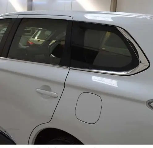 Для Mitsubishi Outlander нержавеющая хромированная оконная колонна столбы крышка отделка молдинг гарнир защита