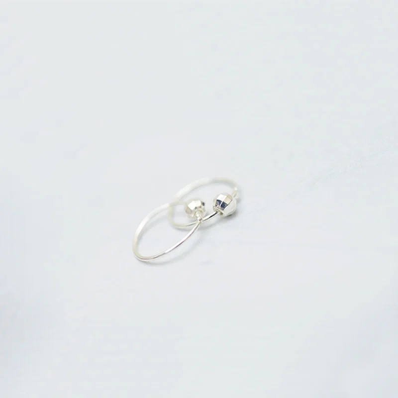 Серьги из чистого 925 пробы серебра, круглая петля с шариком, хрящевая спираль, серьги 4 мм, 6 мм, 8 мм, 10 мм, для женщин, мужчин, детей, девочек и мальчиков
