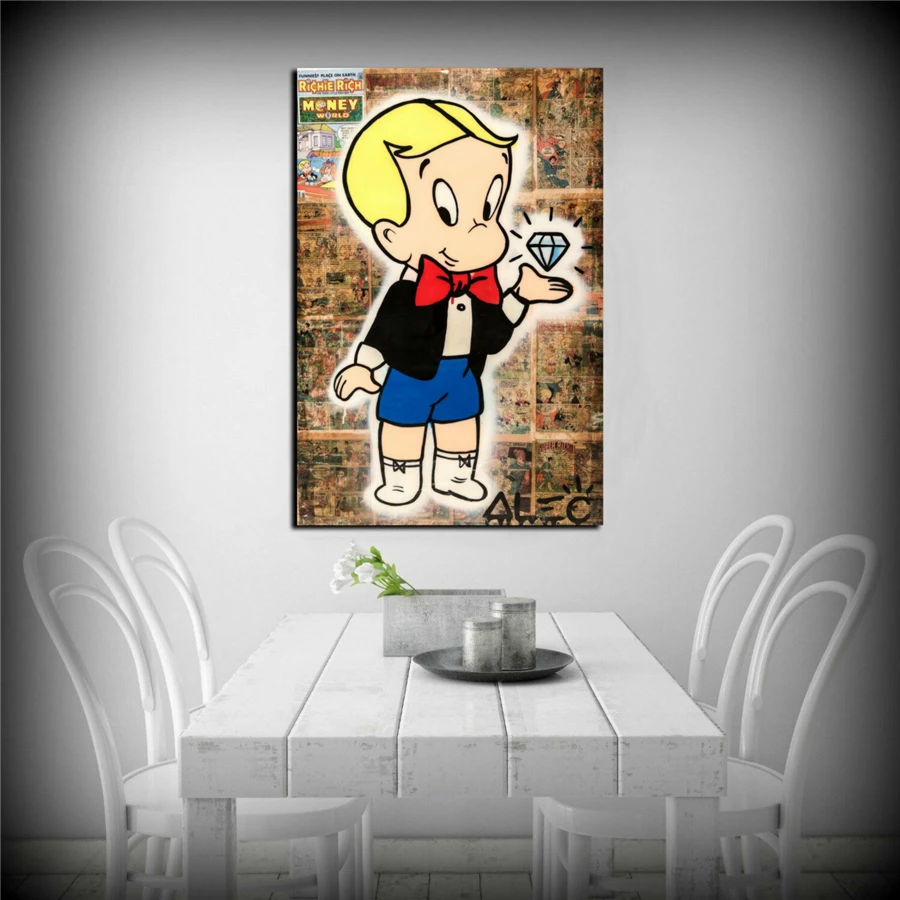 Alec Monopolys Richie Diamond HD Wall Art Холст с печатью постера живопись декоративная для офиса