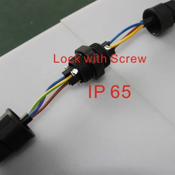 

LED Light Waterproof Cable Connector Adapter / Power Cord Plug / Waterproof Terminal 3 PIN 10 PCS