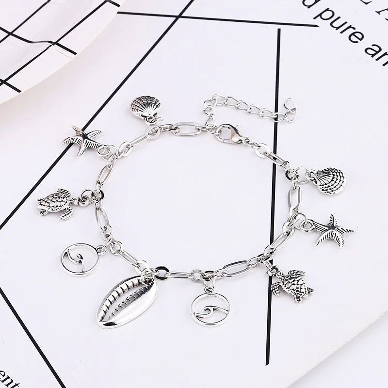 Браслеты-анклеты L &amp H для женщин украшения пляжного отдыха ремешок на щиколотку