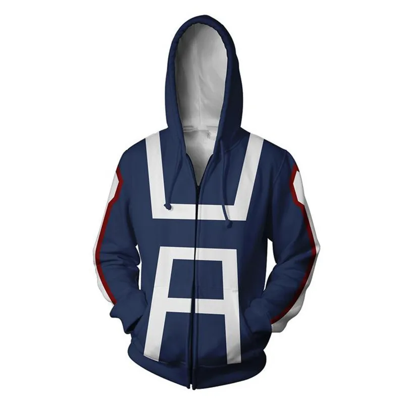 Толстовки с капюшоном моя геройская академия izuku midoriya shouto todoroki boku no Hero 3D костюм