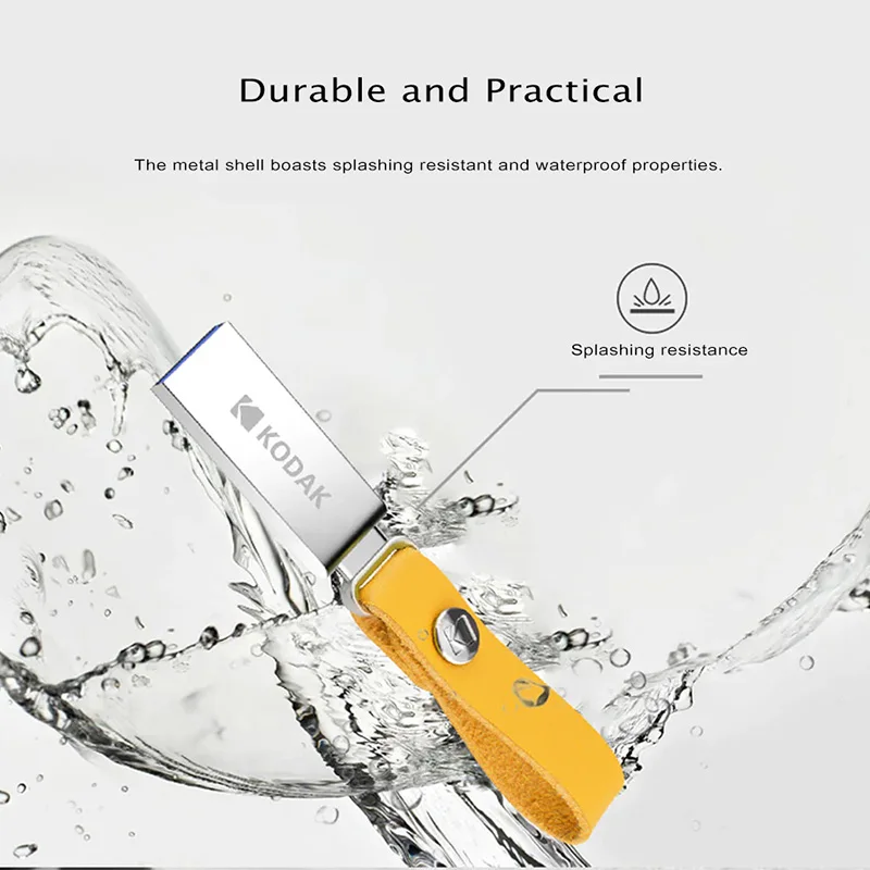 Kodak K123 usb 3 1 металлический USB флеш накопитель 16 ГБ 32 64 Гб 128 0 U диск| |