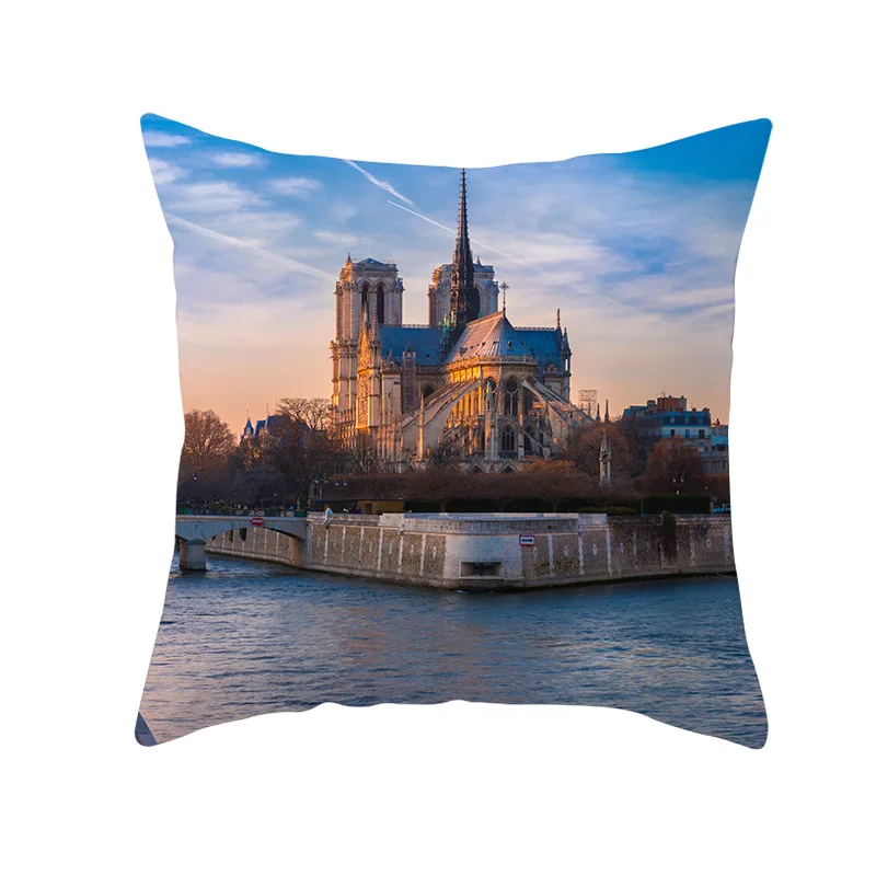 Нотр Дам де Пари односторонняя печать полиэстер наволочка для подушки Дома