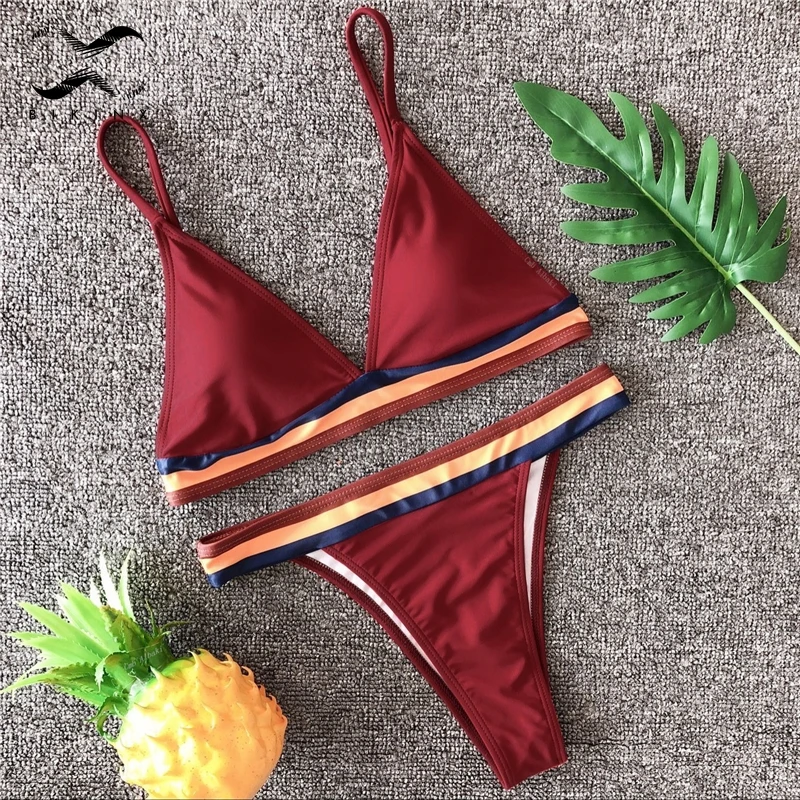 Bikinx треугольный спортивный купальник женский купальный костюм экстремальное