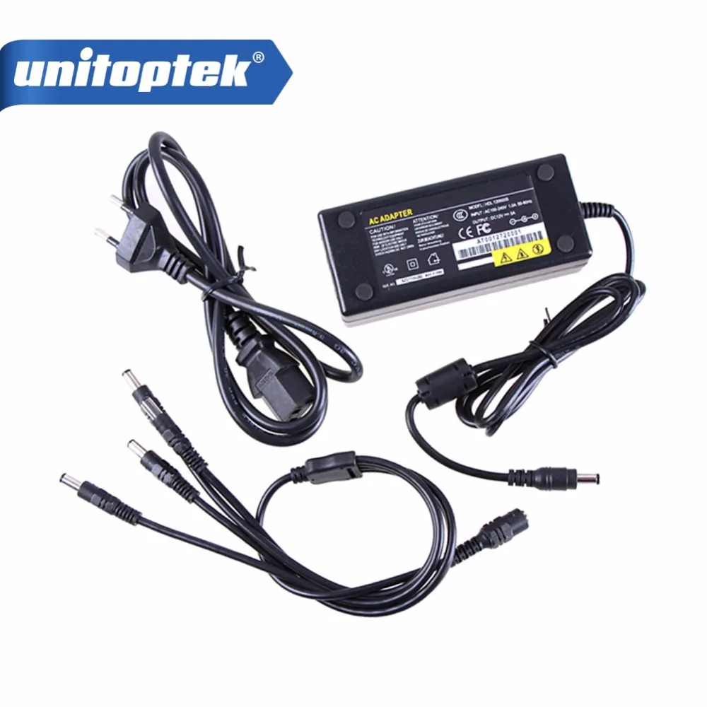 4CH 12 В в 5A блок питания CCTV для камеры 4 порта DC + косичка пальто адаптер|box for|box for