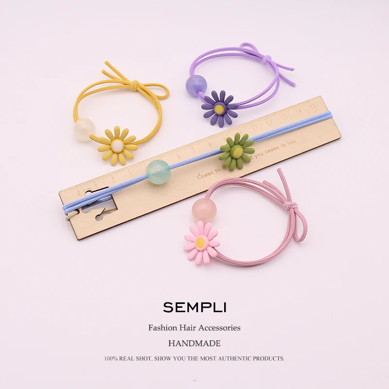 Sempli ярких цветов эластичная нейлоновая резинка для девочек Детская высокая