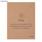 Ожерелье женское с подвеской в виде подвески золотого цвета на цепочке до ключиц