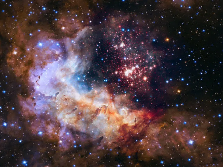 

Outer Space with Stars Large modern wall art nebula Space poster canvas prints picture for living room Decor
