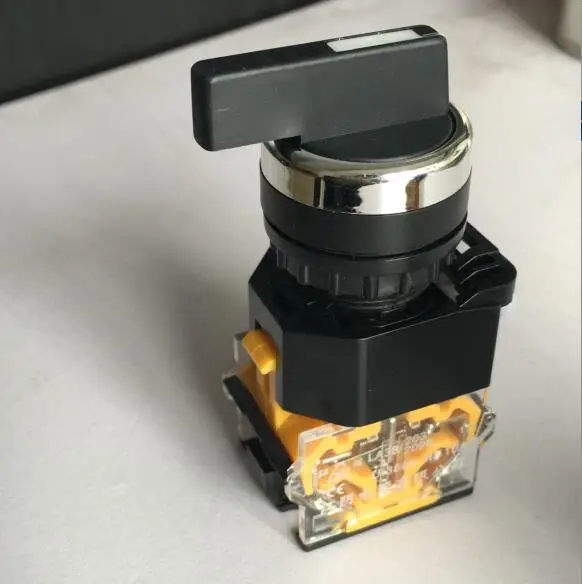 2 шт. селективная ручка на 3 позиции выключатель кнопка выбора 2NO 10A 380V LA38-20X3 / LA38-20X/3