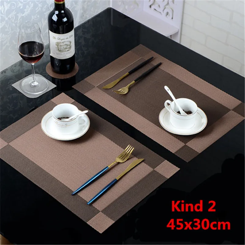 1 шт. 45x30 см классические качественные салфетки для стола, полотенца, коврики для обеденного стола, хлопковые коврики, подставки для тарелок, декоративные салфетки - Цвет: Kind 2