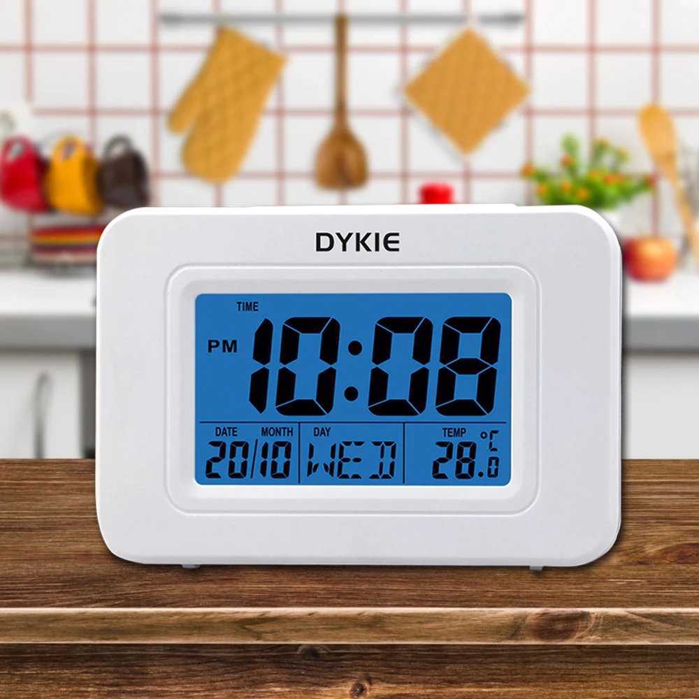 DYKIE Led Метеостанция цифровой термометр будильник с календарем электронный стол