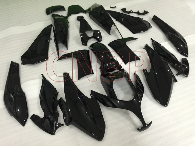 Обтекатели для YAMAHA TMAX500 2008 - 2012 глянцевые черные T-MAX 500 09 10 полный комплект тела