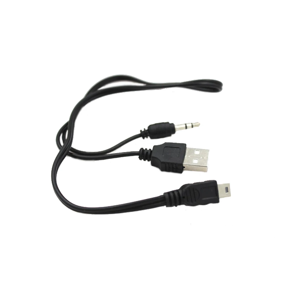2 в 1 3 5 мм Высокое качество AUX кабель USB Мужской мини Pin Зарядка для bluetooth-плеера