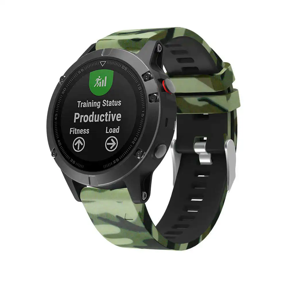 Сменный силиконовый ремешок для умных часов быстрая установка мягкий Garmin Fenix 5 GPS