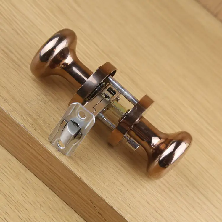 Бесшумный дверной замок для спальни европейский стиль антикварный шариковый