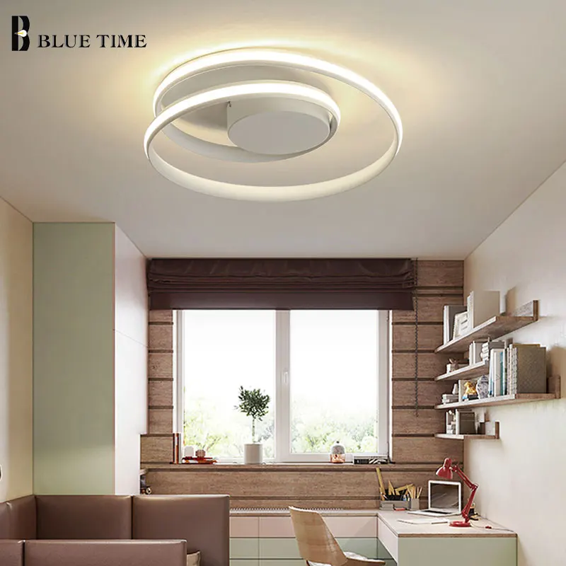 Candelabro Led moderno para sala de estar, dormitorio, comedor, luminarias, lámpara de iluminación de techo, luminaria blanca y negra, 110V, 220V