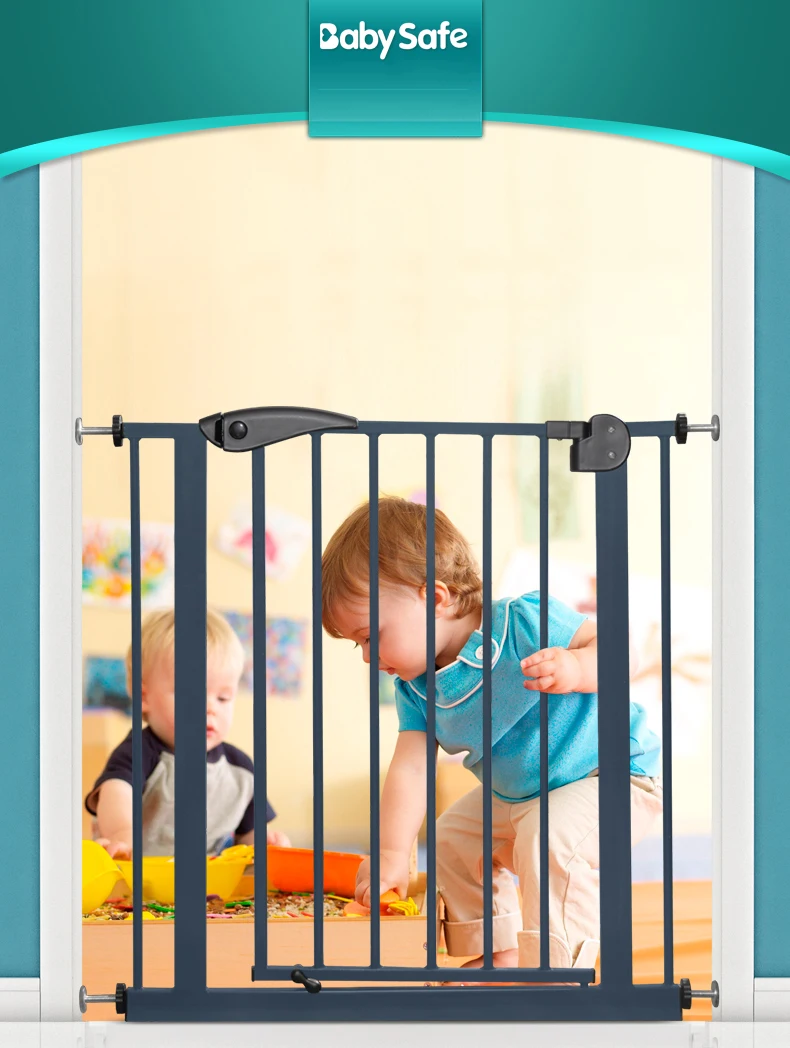 Babysafe металлические железные ворота безопасности ребенка pet изоляционный забор 75